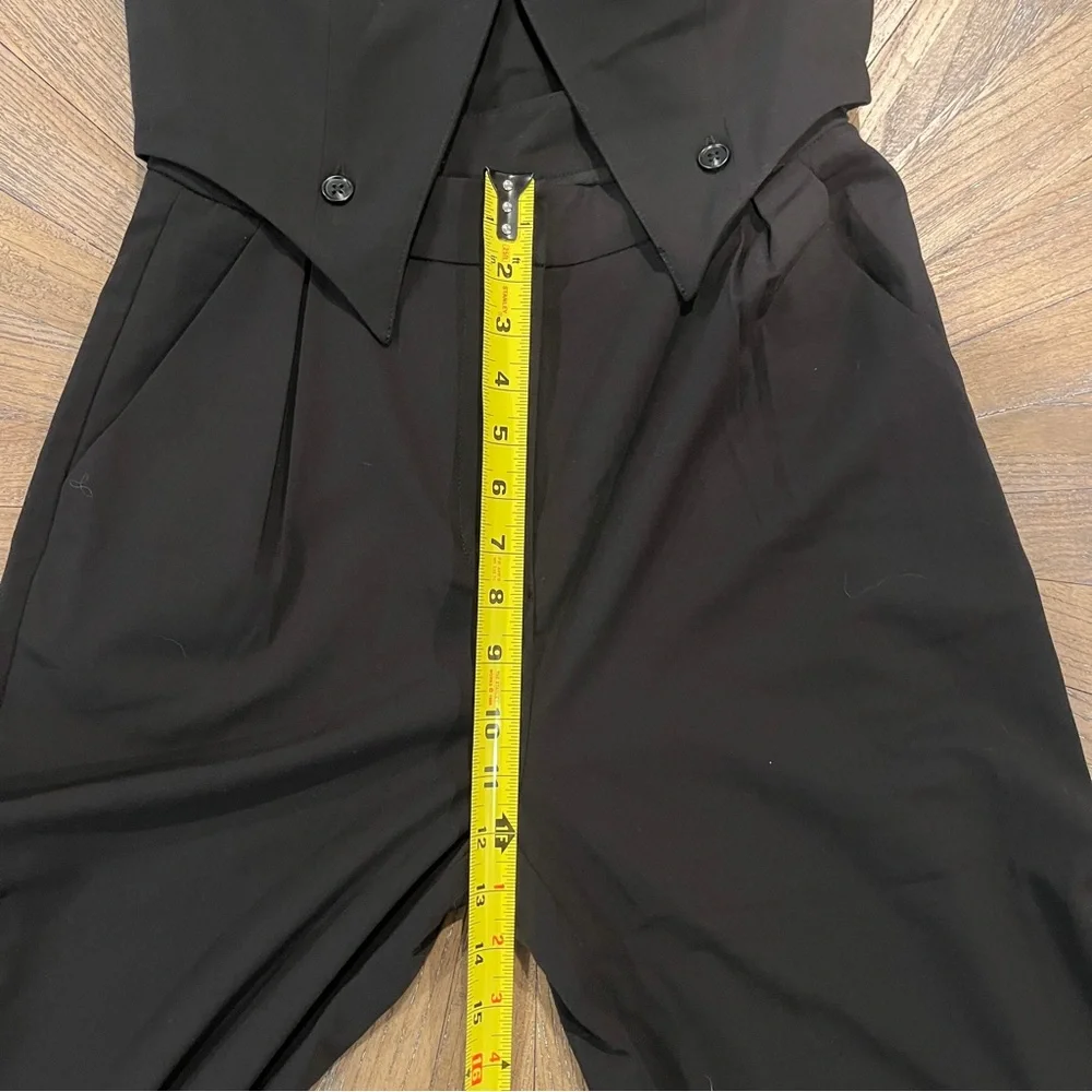 NWT Disturbia Damona Tailored Waistcoat Vest and Trouser Set Black Goth Sz 4 - Picture 13 of 16